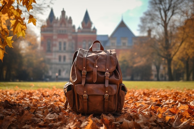 Folhas de outono e uma mochila generativa por Ai
