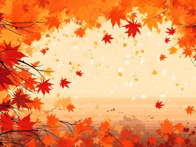 Folhas de outono numa árvore com o sol atrás delas