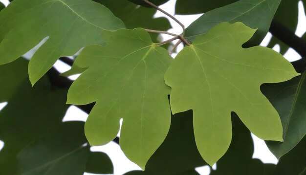 folhas de teca ou de Tectona grandis