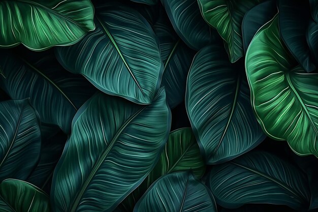 folhas tropicais abstratas textura natureza fundo folha tropical