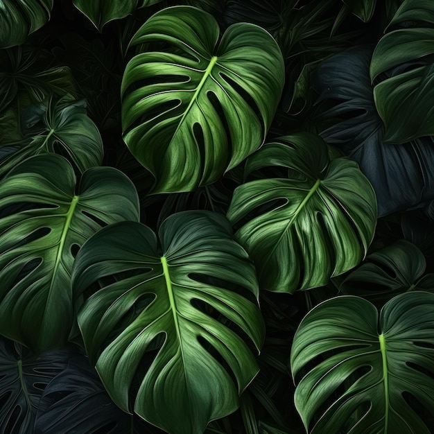 Folhas tropicais papel de parede