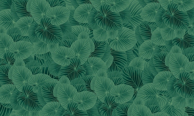 Folhas tropicais verdes padrão abstrato primavera natureza papel de parede fundo de design