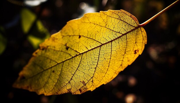 El follaje otoñal vibrante muestra la belleza de la naturaleza con patrones multicolores generados por IA