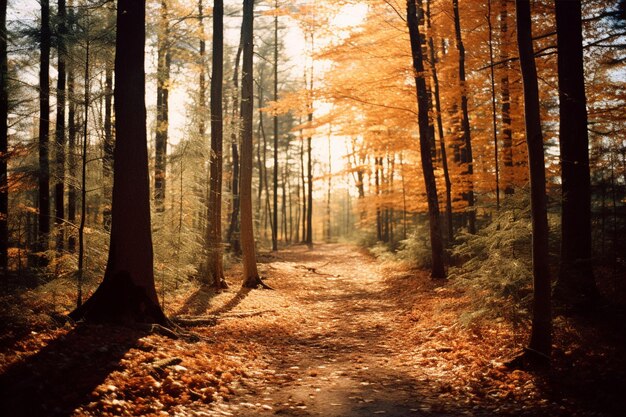 Foto el follaje de otoño cubre el suelo