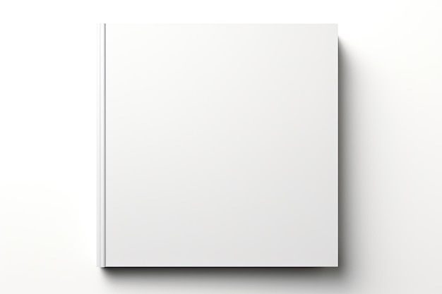 Foto un folleto en blanco aislado sobre un fondo blanco