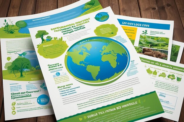 Foto folleto de concienciación ambiental