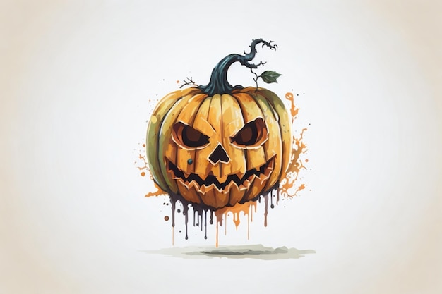 Folleto de negocios de halloween con imagen generada por ai, arte, logotipo, foto
