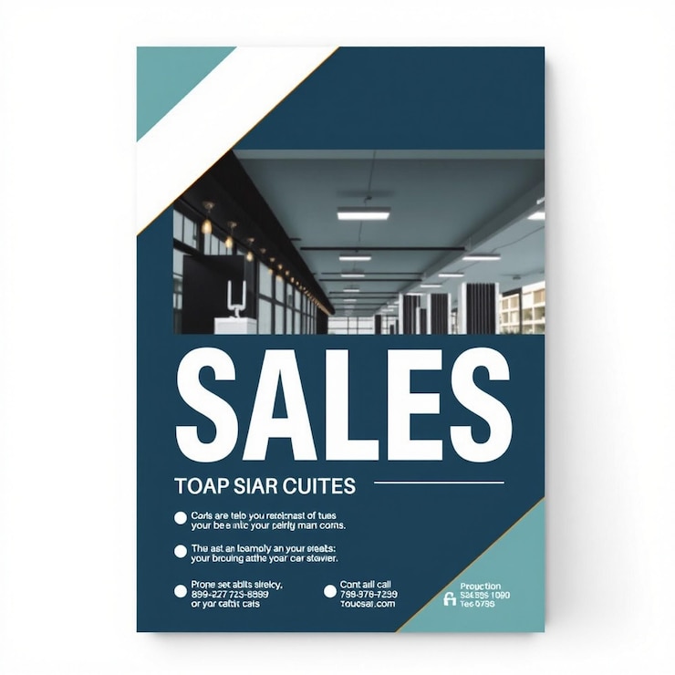 Foto folleto de ventas a5 con plantilla de foto