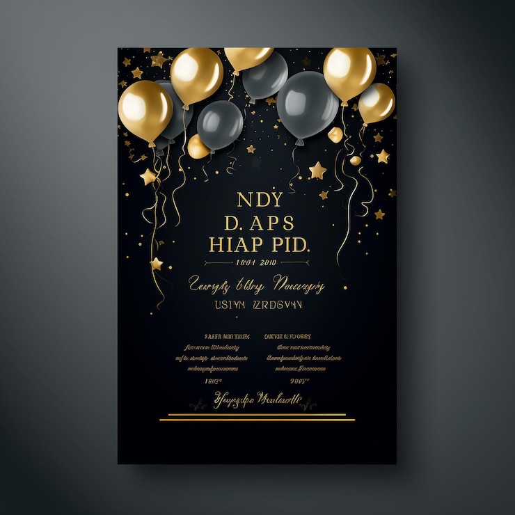 Foto folletos de brillo dorado hermosos folletos de pañuelos para decoración decorada ilustración vectorial