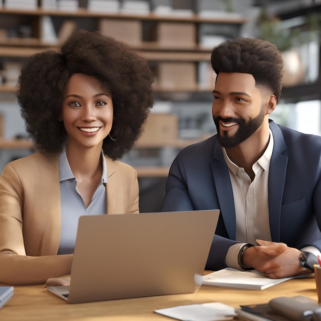 Foto fomentar las amistades interculturales entre los compañeros de trabajo