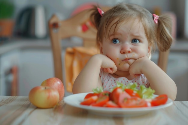 Foto fomentar hábitos alimenticios saludables para los niños que superan la exigencia alimenticia