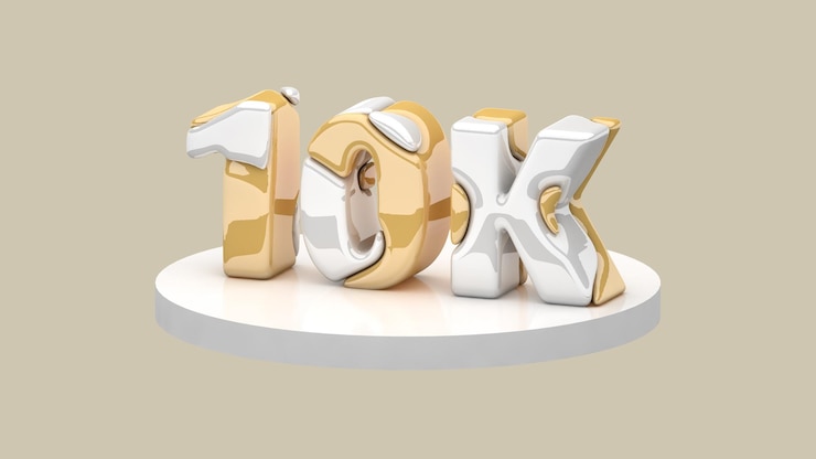 Foto fondo de 3d 10k seguidor