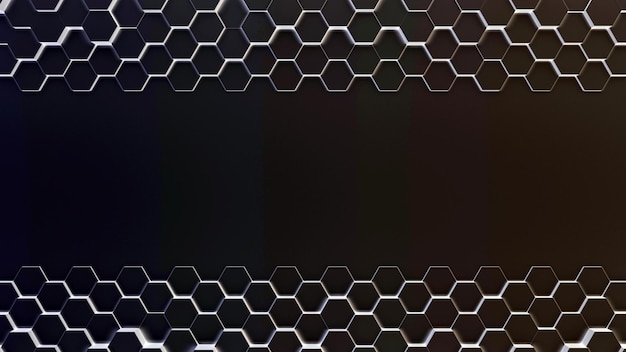 Fondo 3D en forma de panal oscuro de diferente altura, se puede utilizar en el diseño de portadas, diseño de libros, fondo de sitios web, portadas de CD, publicidad. Representación 3D.