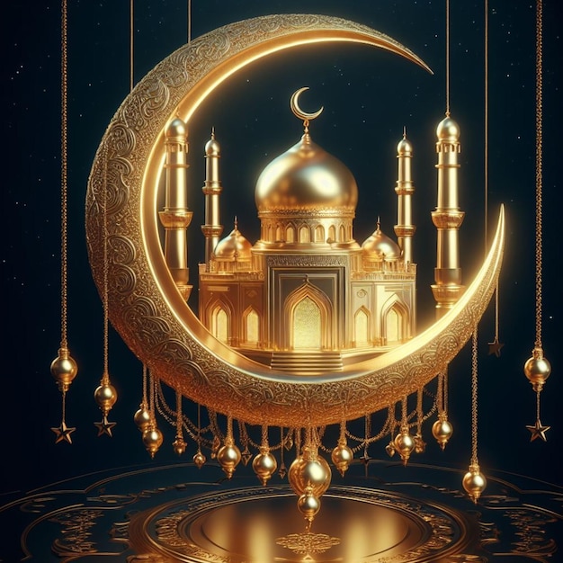 Foto fondo 3d gratis de ramadán