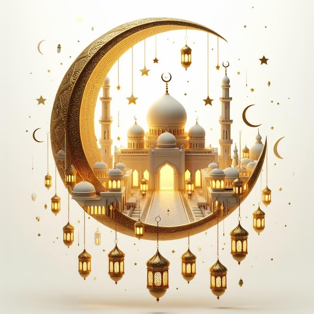 Foto fondo 3d gratis de ramadán