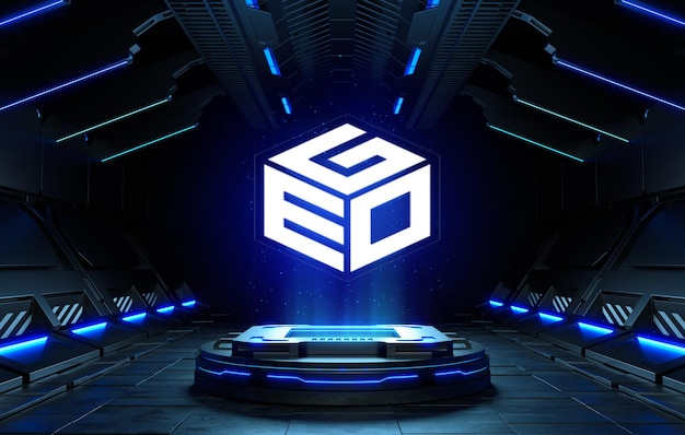 FONDO 3D DEL LOGOTIPO DE LA Maqueta