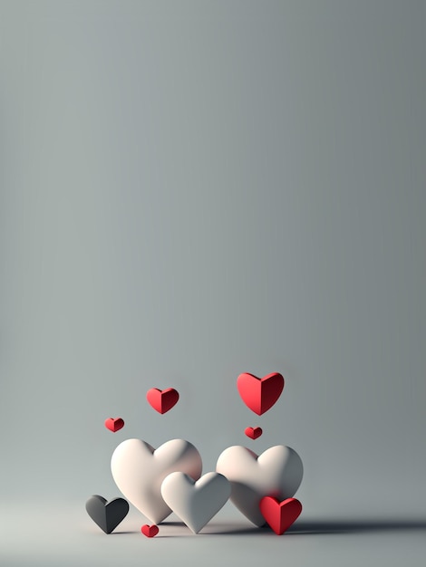 Fondo 3D de San Valentín