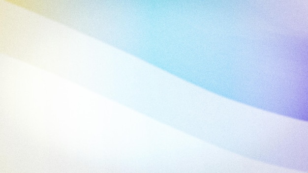 Fondo 4K abstracto con gradientes suaves de tonos blancos, amarillos, azules y púrpuras con una textura granulada ideal para fondos de pantalla y pancartas
