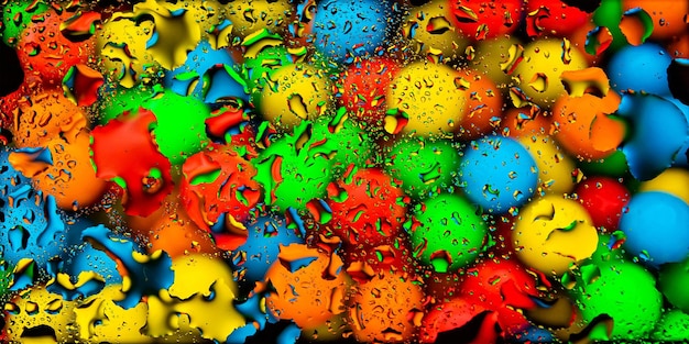 Foto fondo abstract colorido completo hd fondo abstract con gotas de agua fondo colorido 4k