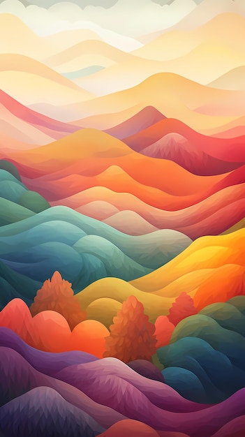 fondo abstract diseño de ilustración paisaje naturaleza vector moderno geometría cielo montaje