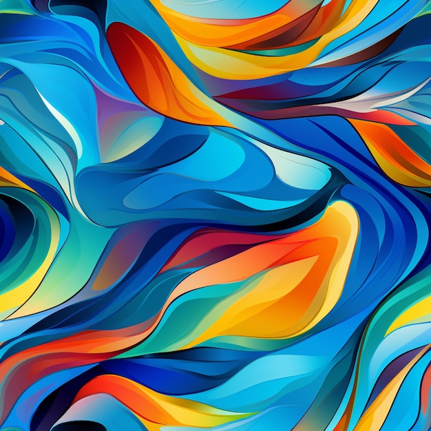 Foto fondo abstractamente colorido con formas y colores ondulados