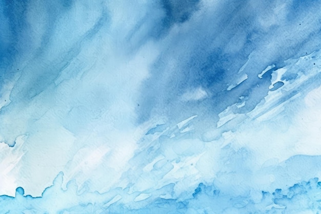 Fondo abstractamente pintado con acuarela azul