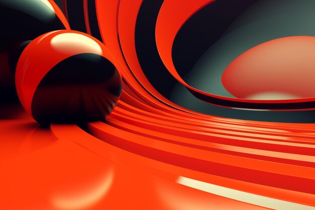 Fondo abstracto 3D futurista retro