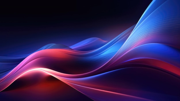 Fondo abstracto con 3D Wave Modern Business tecnología wave wallpaper Generative AI