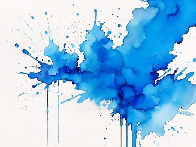 fondo abstracto de acuarela azul salpicado