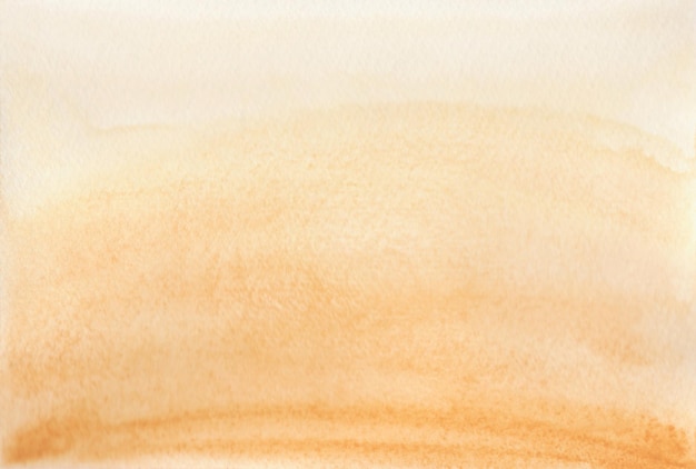 Fondo abstracto en acuarela con un gradiente en tonos amarillo-naranja-beige dibujado a mano
