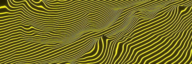 Fondo abstracto amarillo y negro
