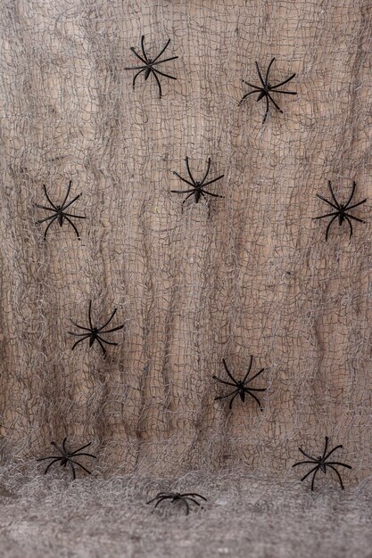 fondo abstracto con arañas para la fiesta de halloween