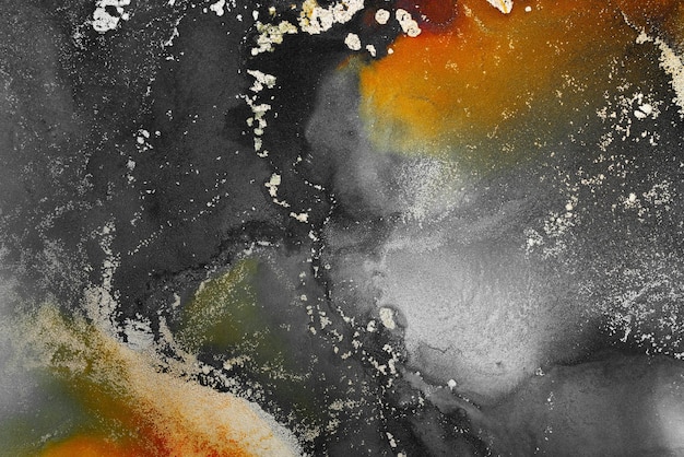 Fondo abstracto ardiente del arte de la tinta de mármol de la pintura original exquisita