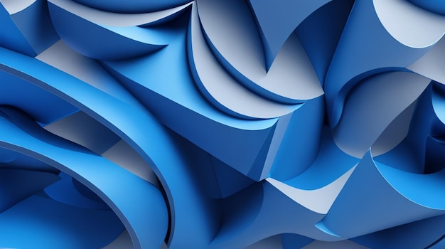 Fondo abstracto azul en 3D