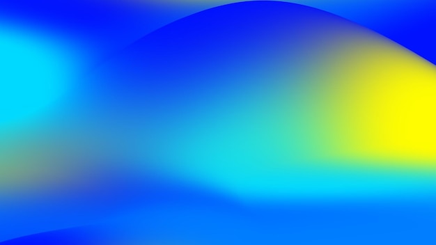 Fondo abstracto azul amarillo con desdibujado gradiente