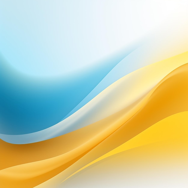 un fondo abstracto azul y amarillo con una onda de color amarillo y azul