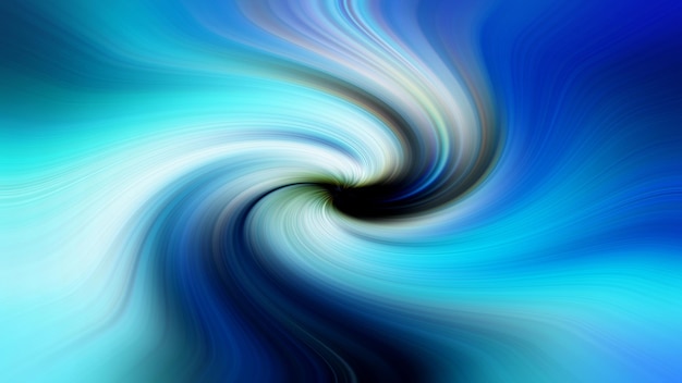 Fondo abstracto azul y blanco con una espiral en el centro.