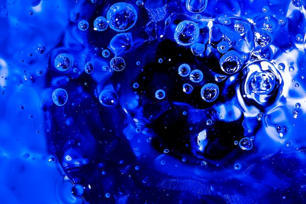 Fondo abstracto azul burbujas