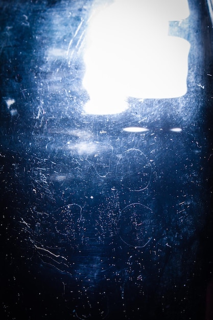Fondo abstracto azul con foco cuadrado brillante