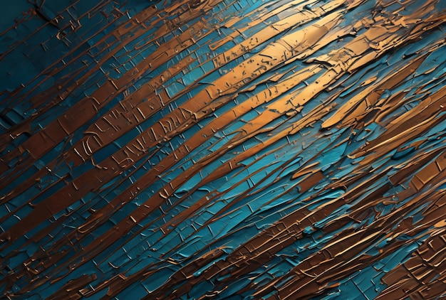 Un fondo abstracto azul y marrón con las palabras " escrito a mano " en tinta marrón.