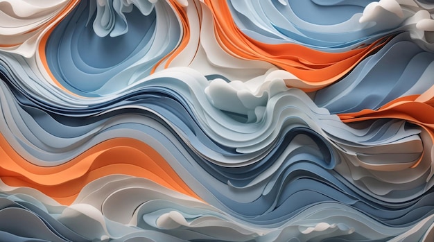 Fondo abstracto azul y naranja