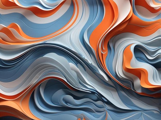 Fondo abstracto azul y naranja