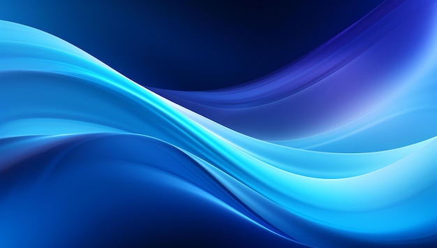 Fondo abstracto azul con una ola azul