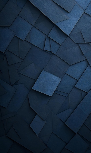Fondo abstracto azul oscuro con formas cuadradas