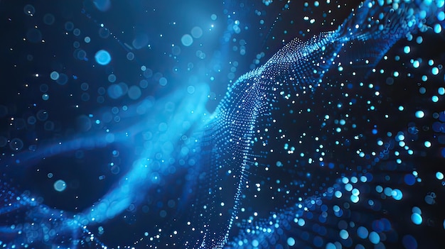 un fondo abstracto azul con un patrón de las líneas azules y blancas del universo