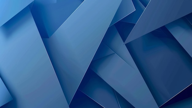 un fondo abstracto azul con un patrón de triángulos