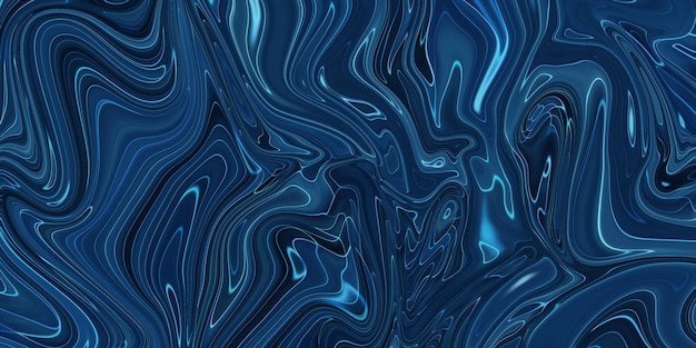 Fondo abstracto azul veteado. Patrón de mármol líquido.