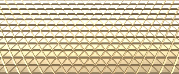 Fondo abstracto de azulejos de oro. Superficie de triángulos.