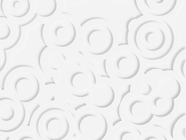 Fondo abstracto blanco con líneas circulares