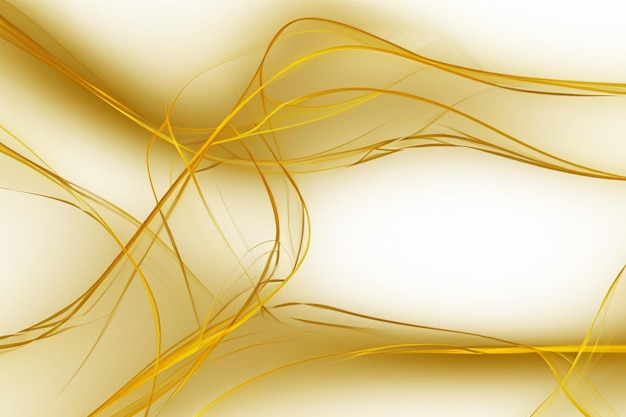 fondo abstracto blanco de líneas suaves doradas
